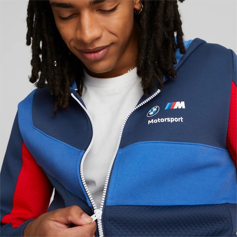 Hanorac barbati Puma Bmw Hdd Sweat Jacket, Albastru