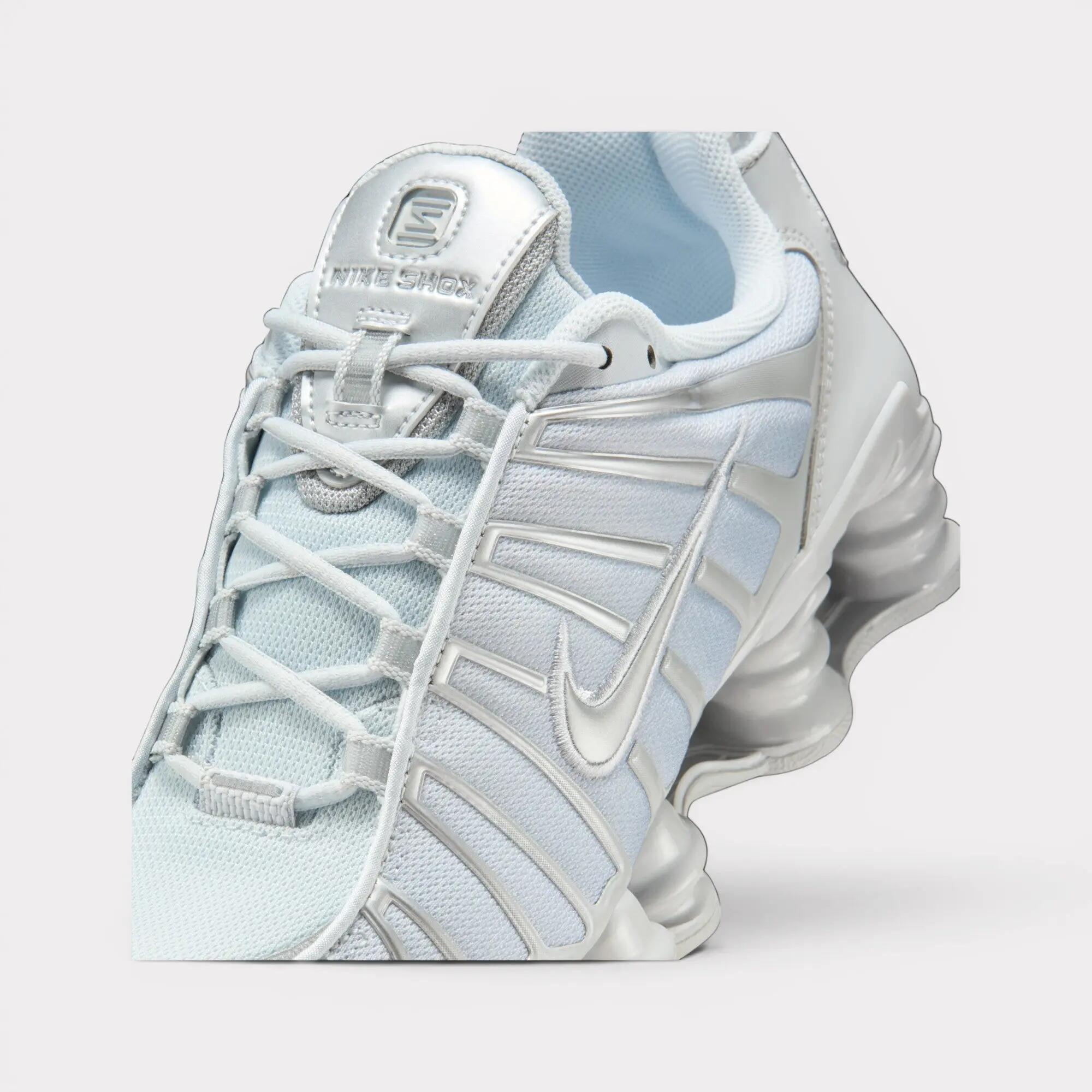 Nike WMNS SHOX TL Pure Platinum Metallic Silver Smoke Grey 7/7
