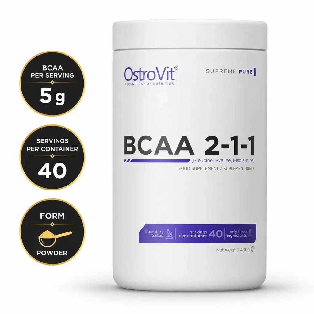 OstroVit BCAA 2:1:1 400g Unflavoured