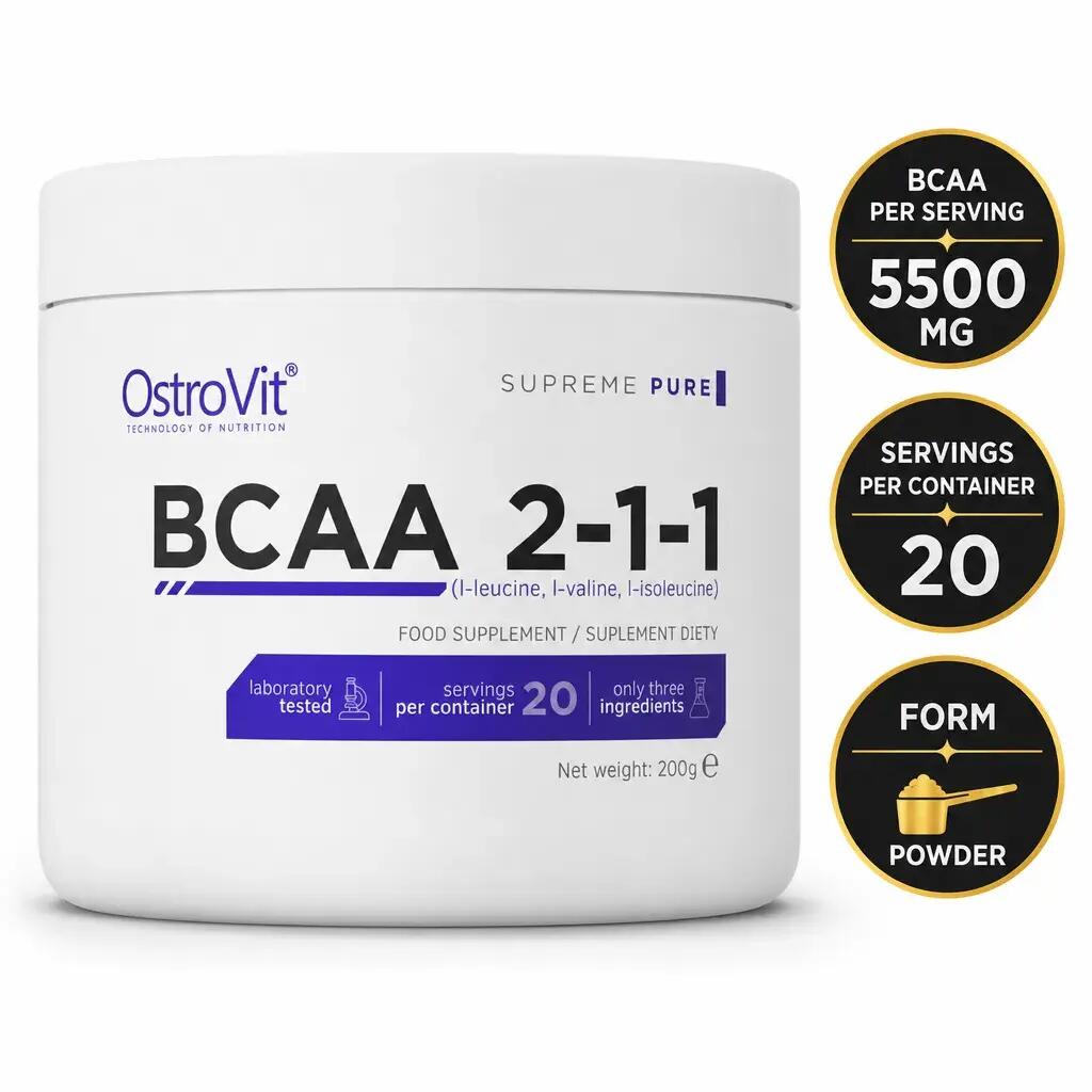 OstroVit BCAA 2:1:1 200g Unflavoured