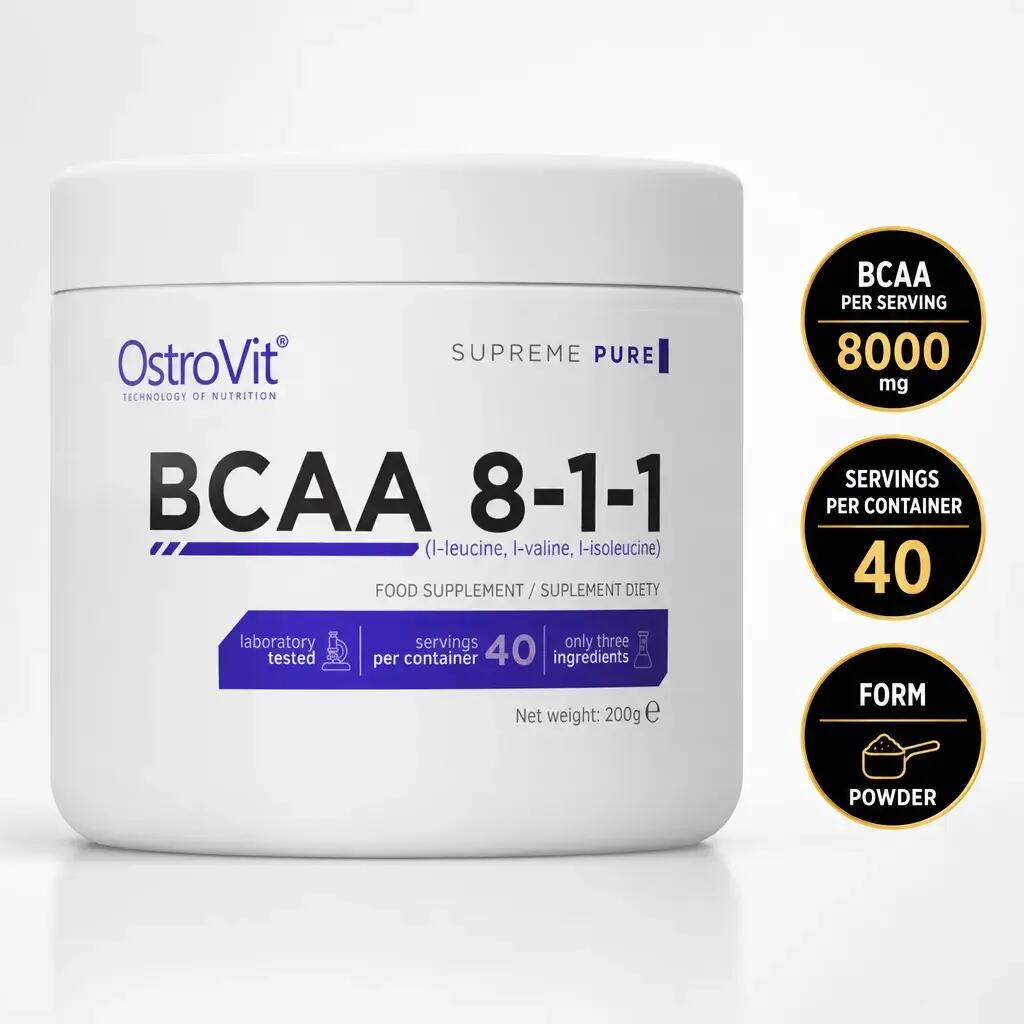 OstroVit BCAA 8-1-1 200g Unflavoured