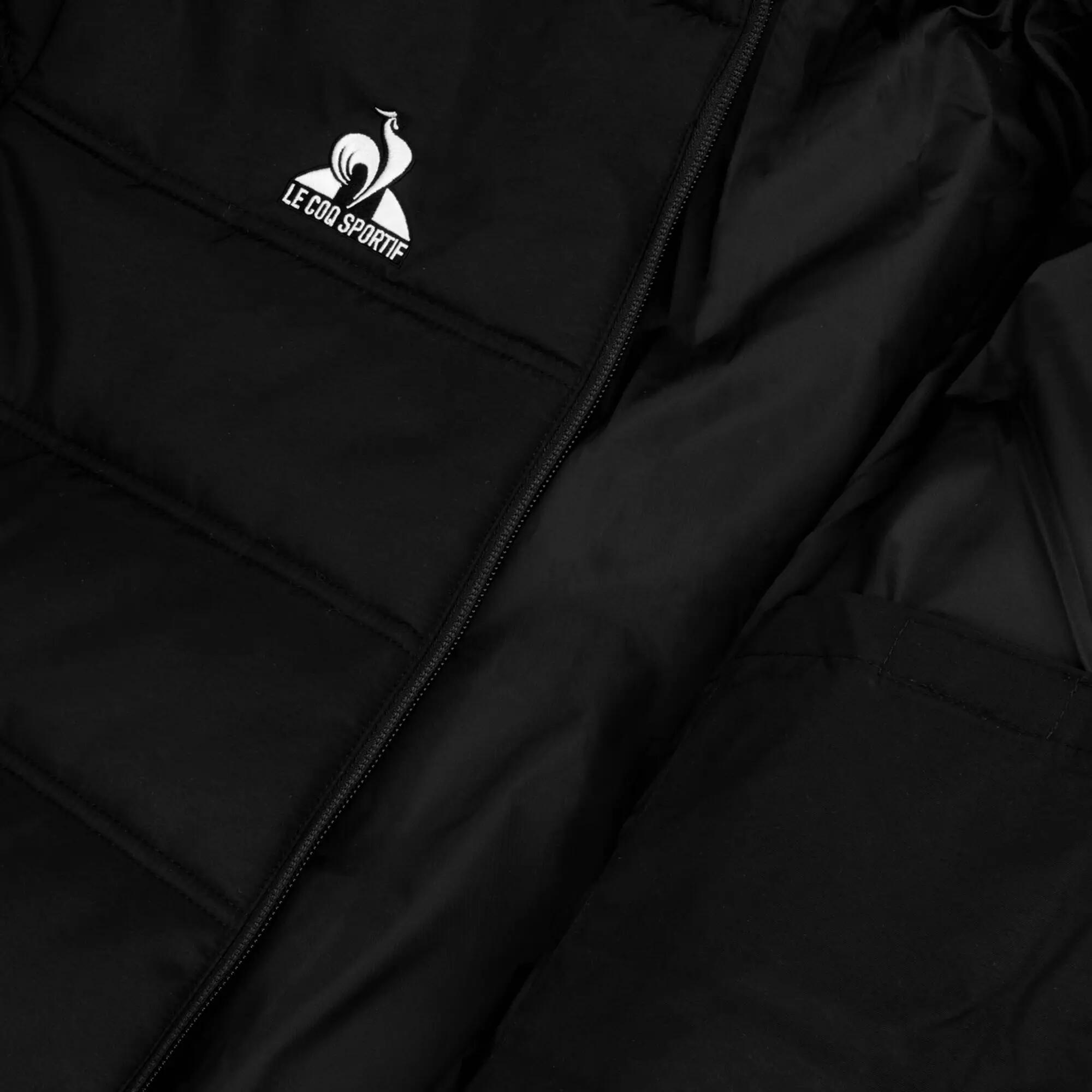 Chaqueta de entrenamiento con capucha para hombre LE COQ SPORTIF - Negra 6/6
