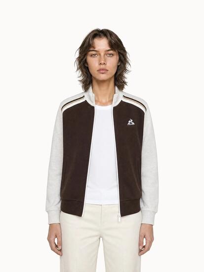 Veste zippée en double face avec bandes rayées épaules Heritage