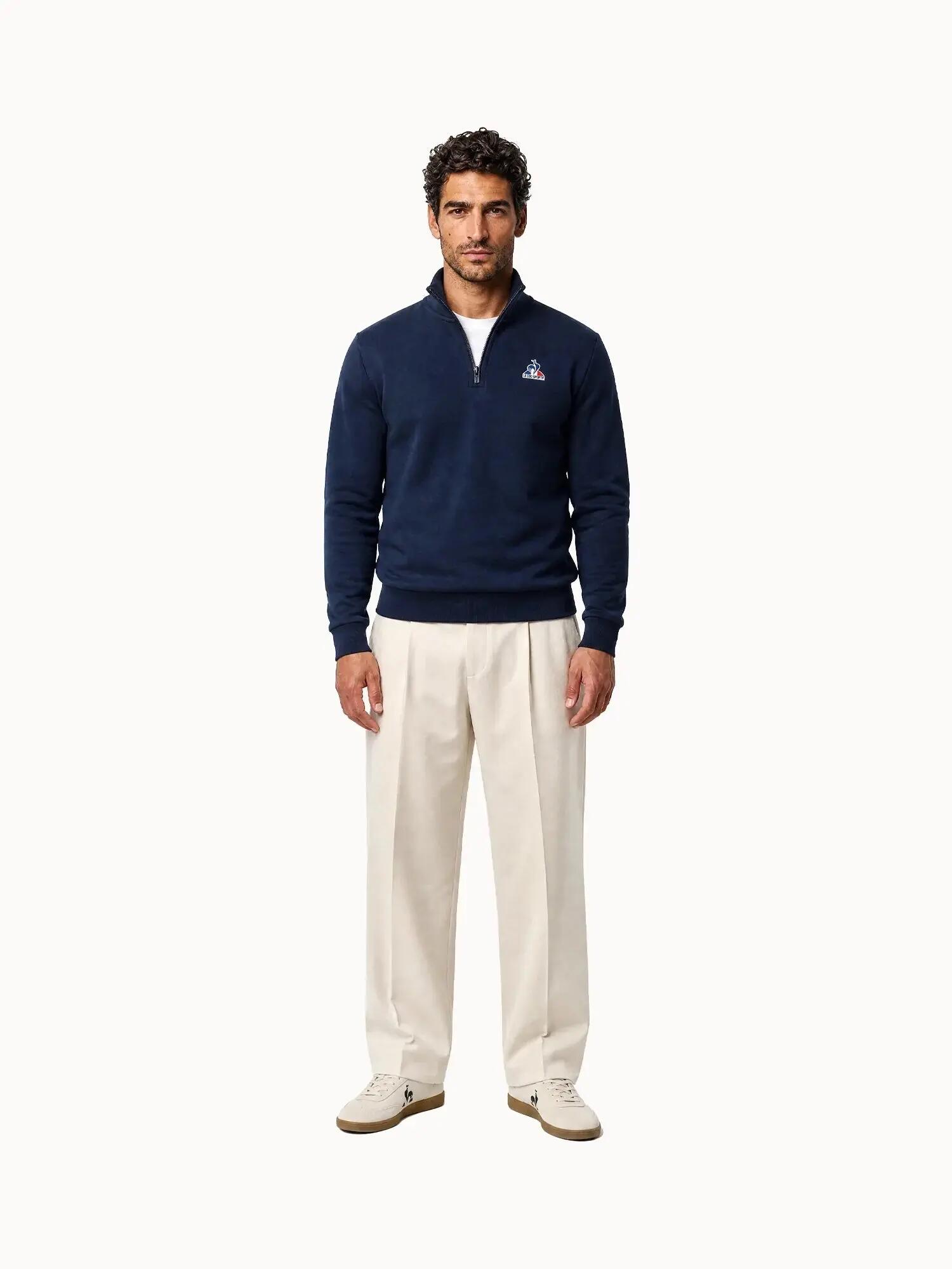 Sweat demi-zippé Classics en double face Essentiels 4/7