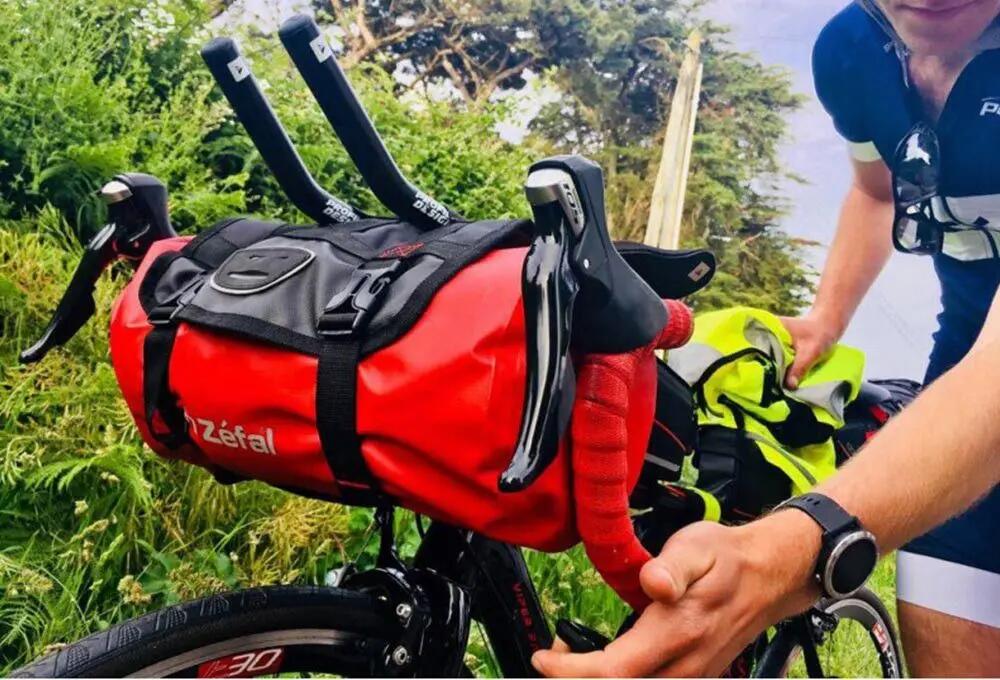 Borsa manubrio Z fal Z Adventure F10 Nero Rosso 5/7