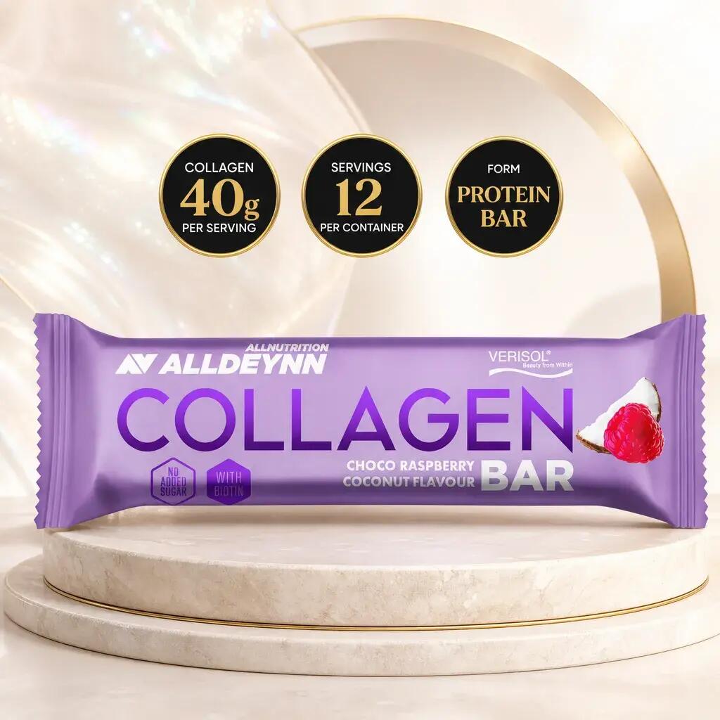 Allnutrition ALLDEYNN Collagen Bar 40g x12 Choco Raspberry Coconut
