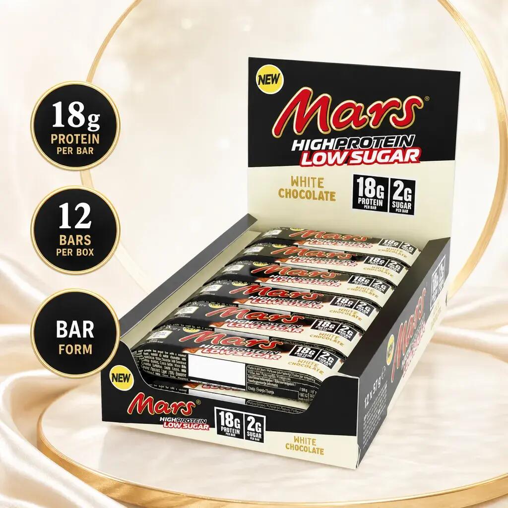 Mars White Hi Protein Low Sugar Bar 57g x12