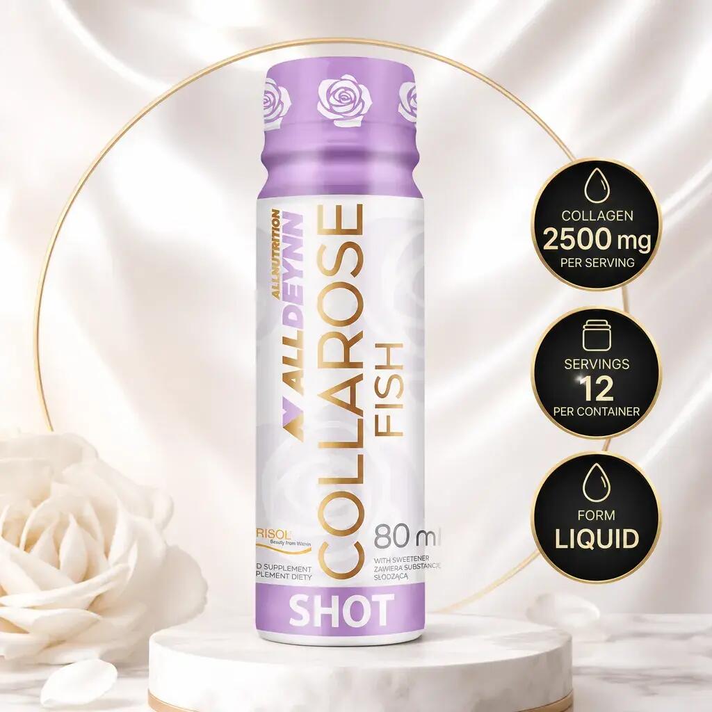 Allnutrition ALLDEYNN Collarose Fish Shot 80ml x12 Orange Cherry