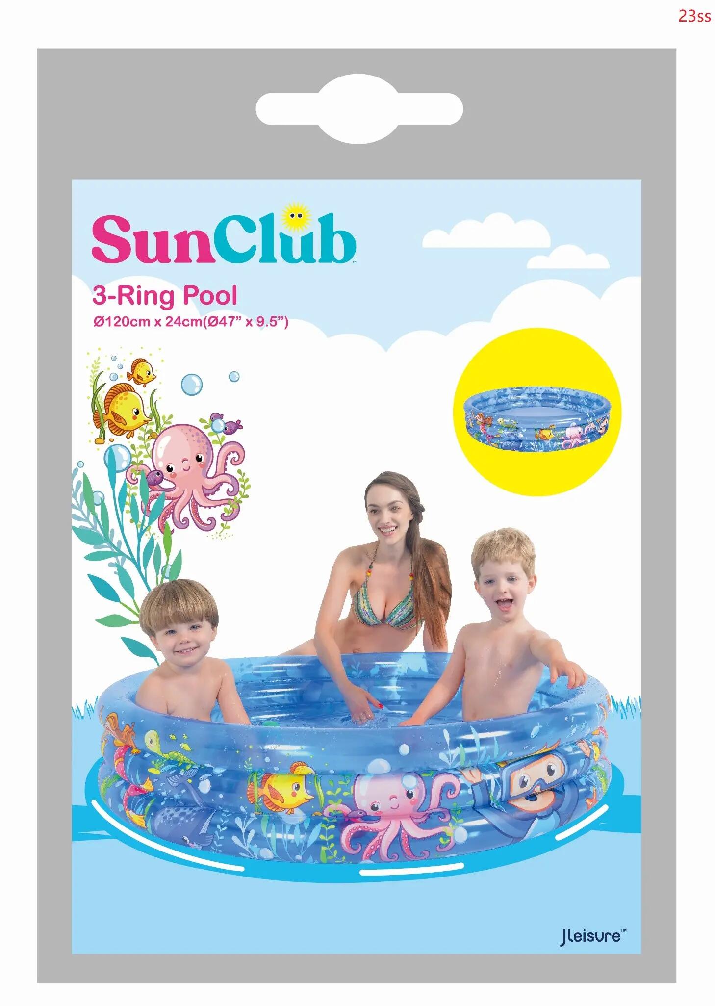 SunClub Ocean Adventure Planschbecken Ø 120 x 24 cm Kinderpool 3/7