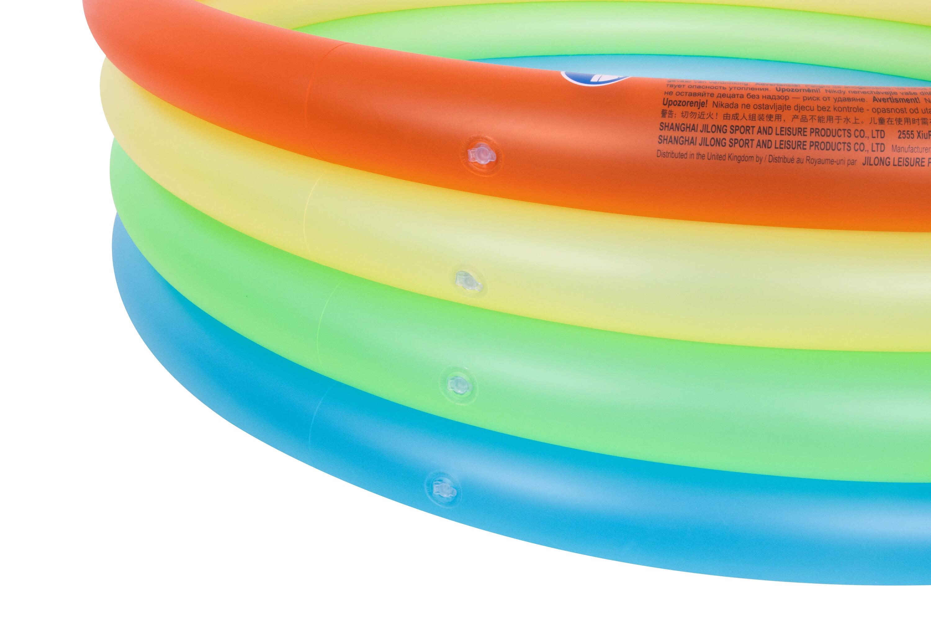 SunClub Planschbecken „Neon“ aufblasbar – Kinderpool rund Ø 150 x 40 cm 5/9