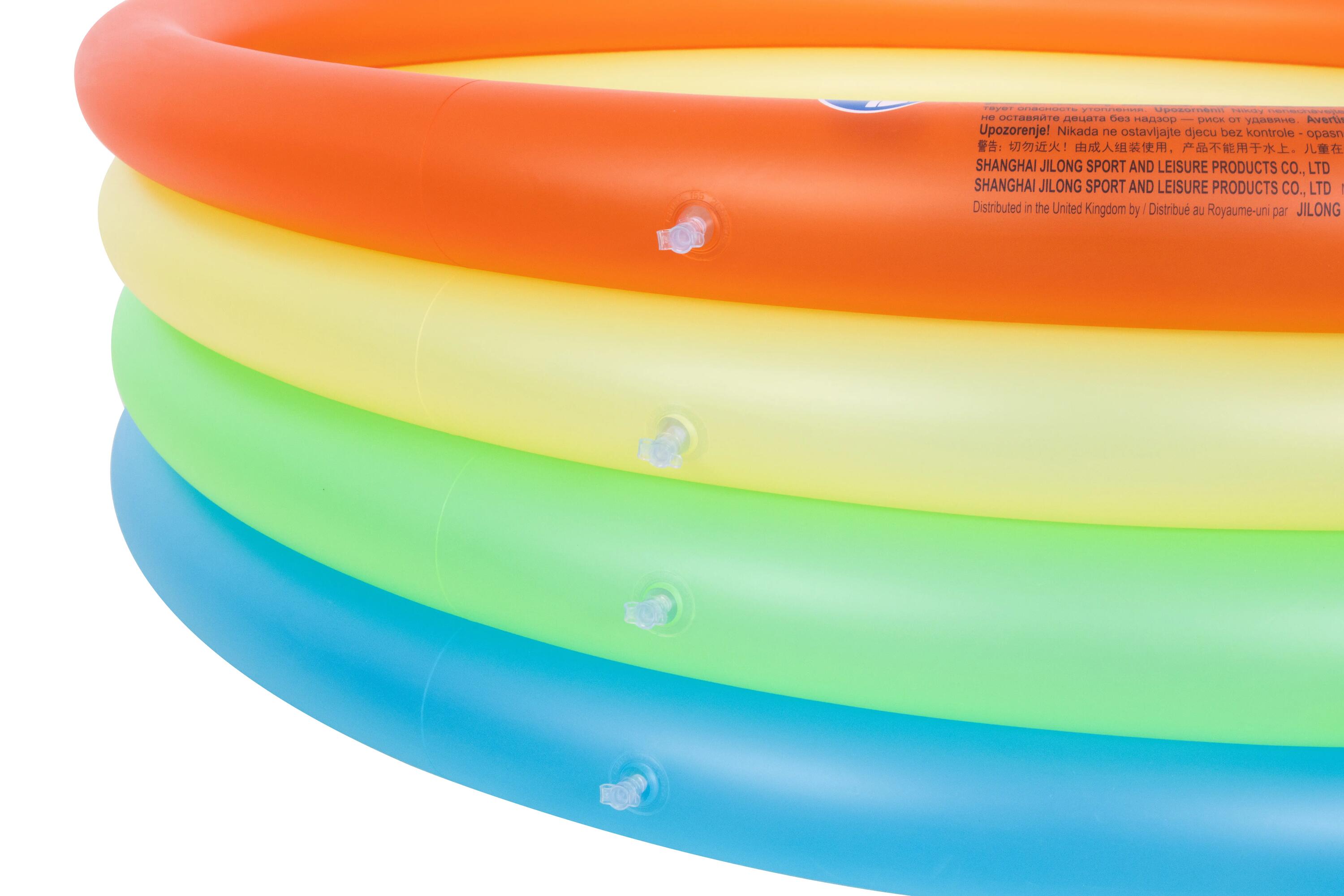 SunClub Planschbecken „Neon“ aufblasbar – Kinderpool rund Ø 150 x 40 cm 3/9