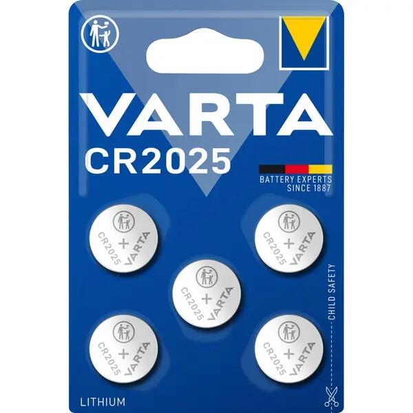Lithiumknopfzellen Varta 6025101415 CR2025 2/3