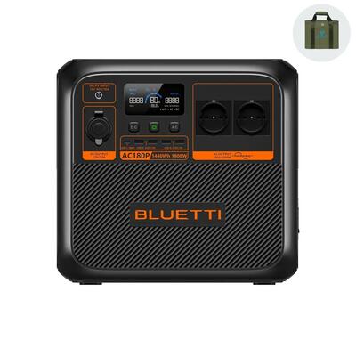 Ac180p 1440wh bluetti draagbare zonnestroomstation voor kamperen, noodgevallen