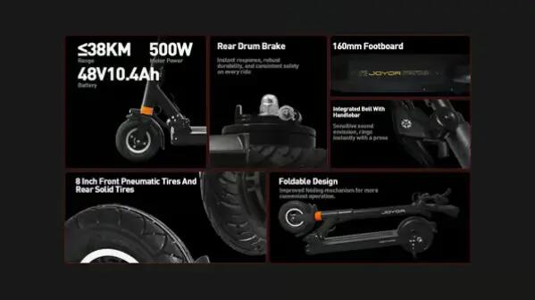 JOYOR F5 elektromos roller,  kb. 40-55 km hatótávolsággal 7/15