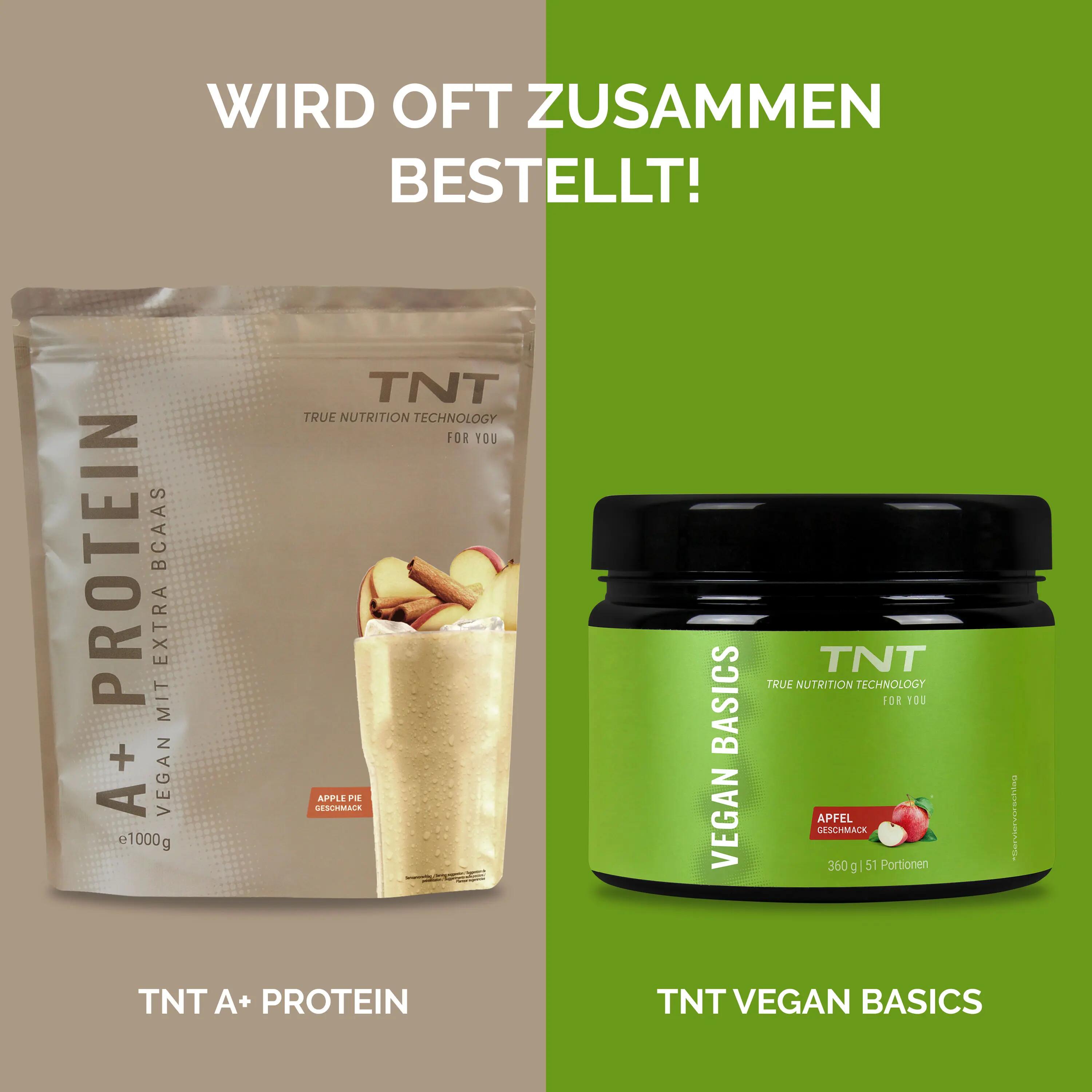 A+ Protein Apple-Pie (1000g) - Veganes Proteinpulver mit extra BCAA 6/6