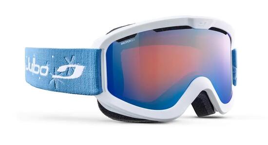 Masque de ski et de snowboard enfant et adulte - Blanc / Bleu JUNE SPECTRON