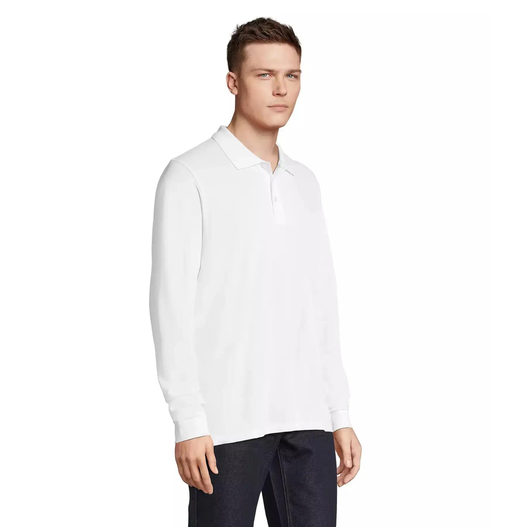 Polo met lange mouwen Sol's Prime 3/3