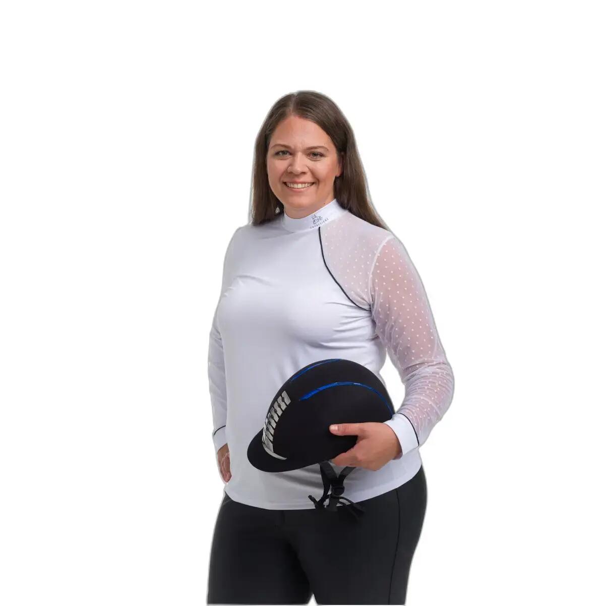 Polo da equitazione a maniche lunghe da donna Cavalliera Modern 3/4