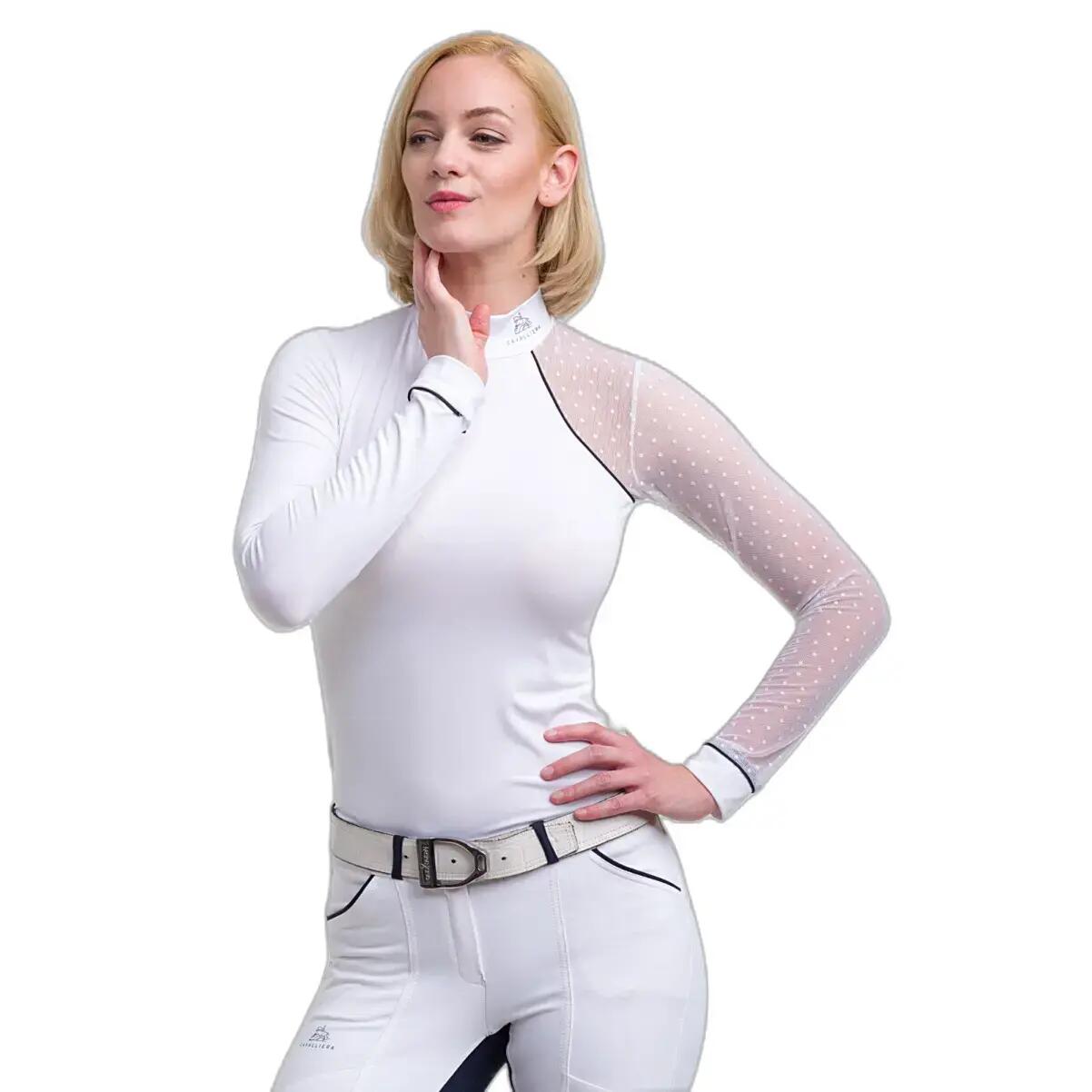 Polo da equitazione a maniche lunghe da donna Cavalliera Modern 2/4