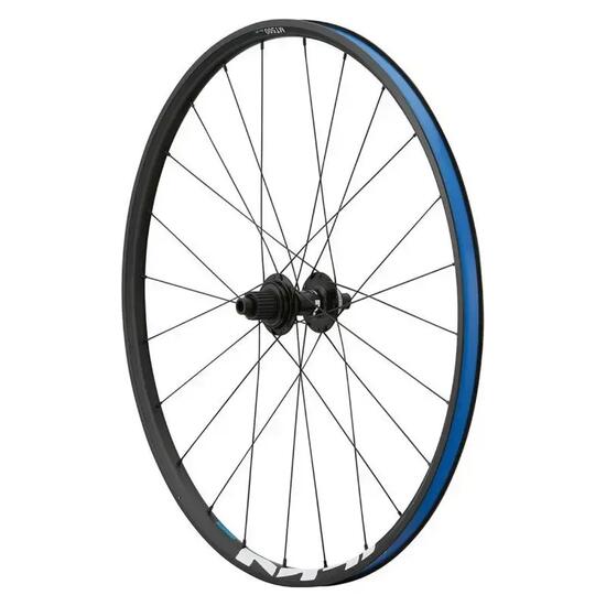 Roue de vélo VTT arrière pneu axe traversant 12-148 - largeur jante éxterieur 29
