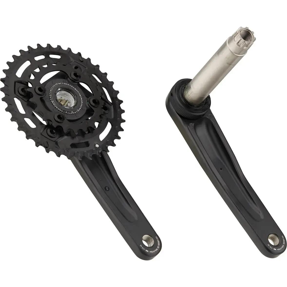 Pedaleira Shimano Cues FC-U6000-2B 36/22T 9/10/11S Preto 3/4