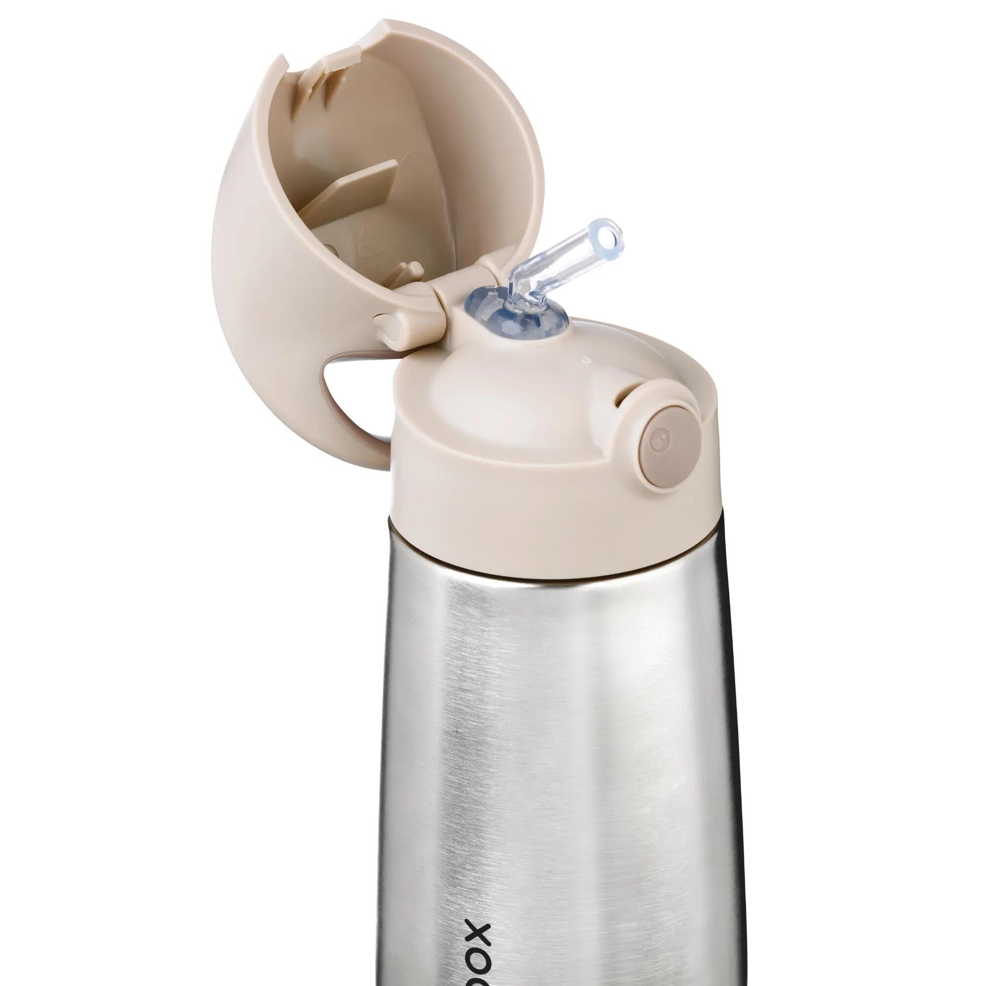 Termoska na pití s brčkem 350 ml - béžová 3/5