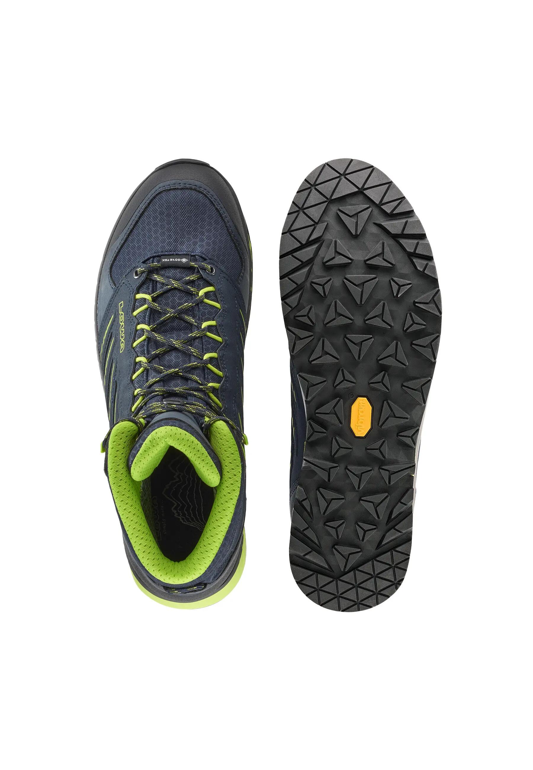 Chaussures de trek Lowa Trek Evo GTX Mid navy lime Gore‑Tex semelle Vibram 2/7