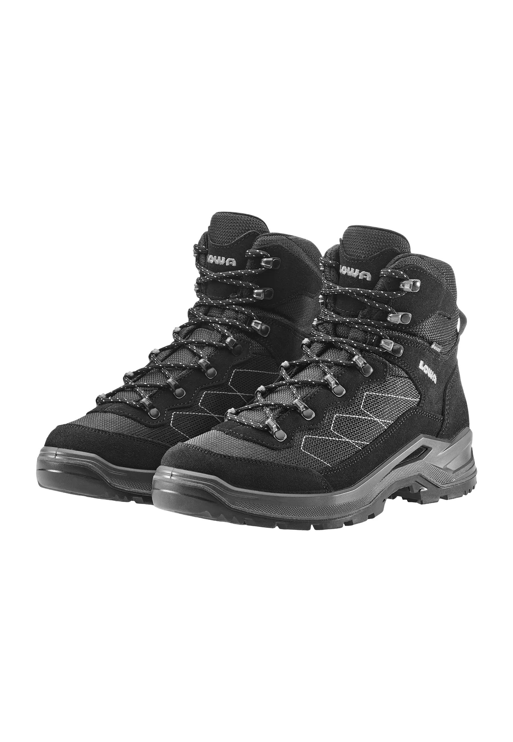 LOWA 311529 TAURUS PRO GTX  MID Herren Wanderstiefel Outdoor Goretex Schwarz 6/7