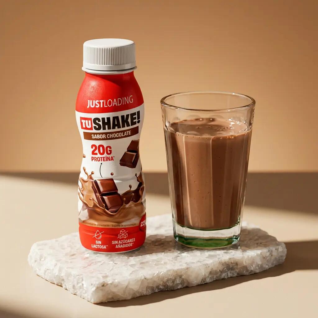 Batido proteico sabor chocolate - 20 g de proteína por unidad, 1 unds 2/3