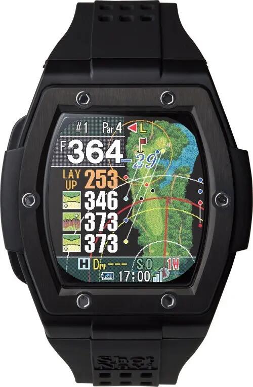 Made in Japan] Shot Navi Crest II Touch Golf GPS Watch (Black)