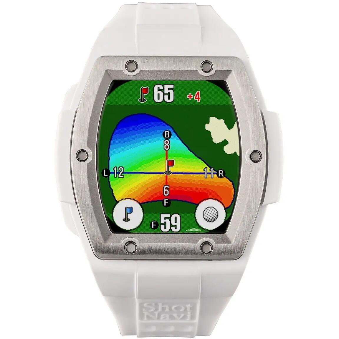 Made in Japan] Shot Navi Crest II Touch Golf GPS Watch (White)