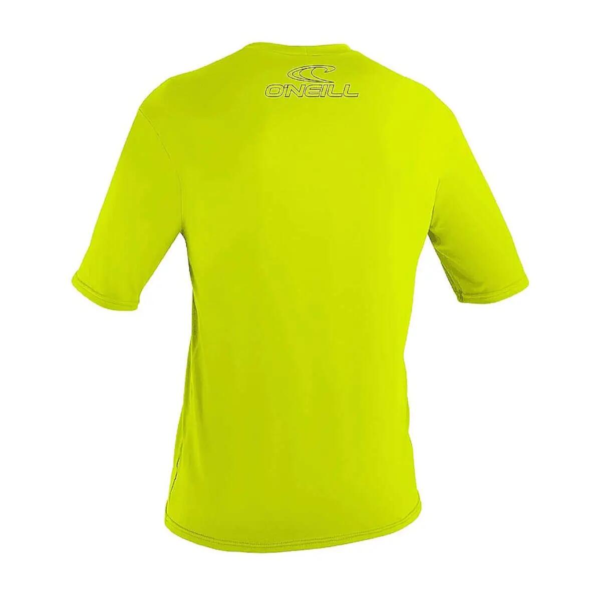 O'Neill Youth Basic Skins Short Sleeve Rash Tee - Lime 3/3