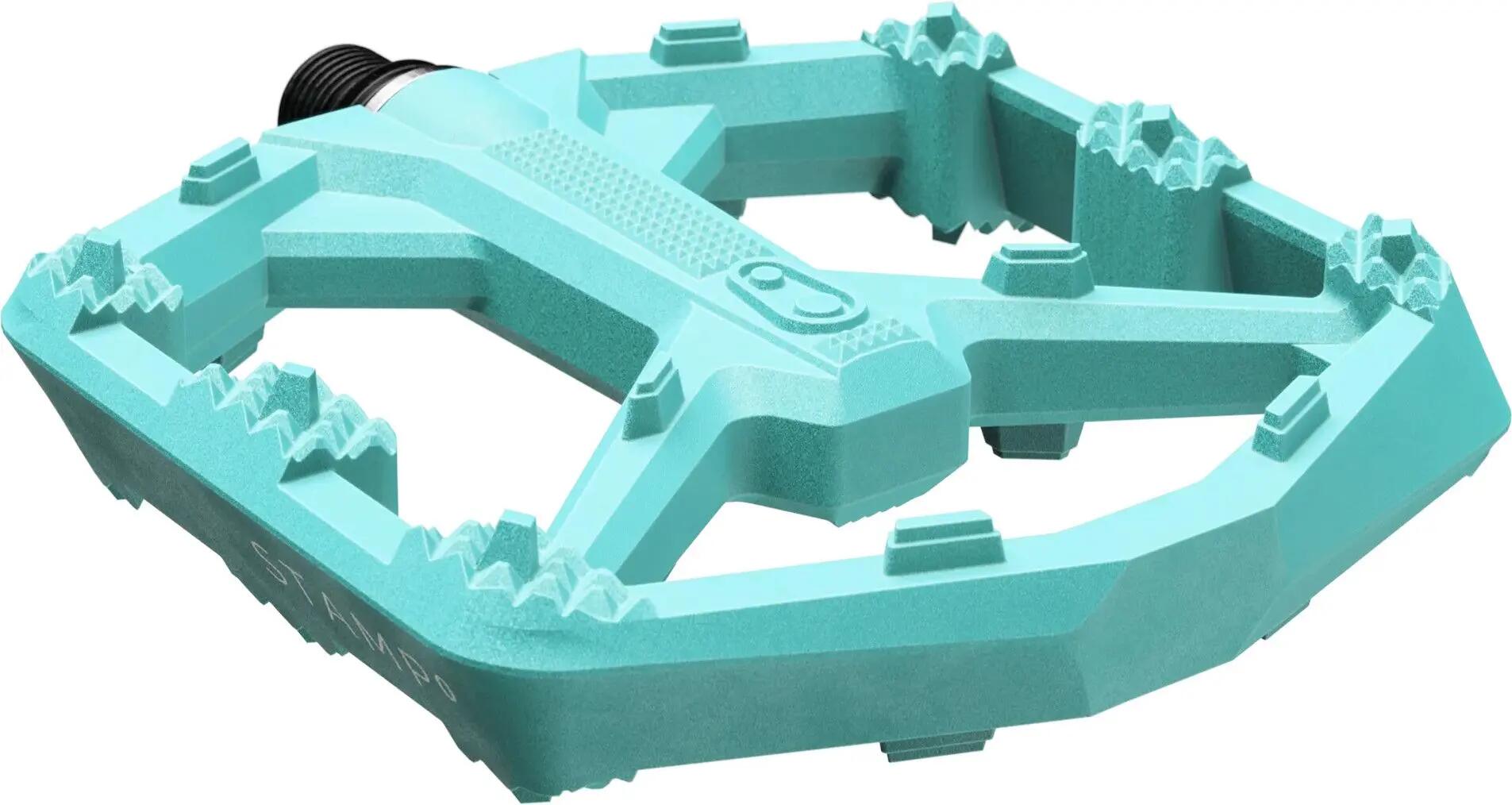 Coppia di pedali piatti Crankbrothers Stamp 0 Composite blu turchese 3/3