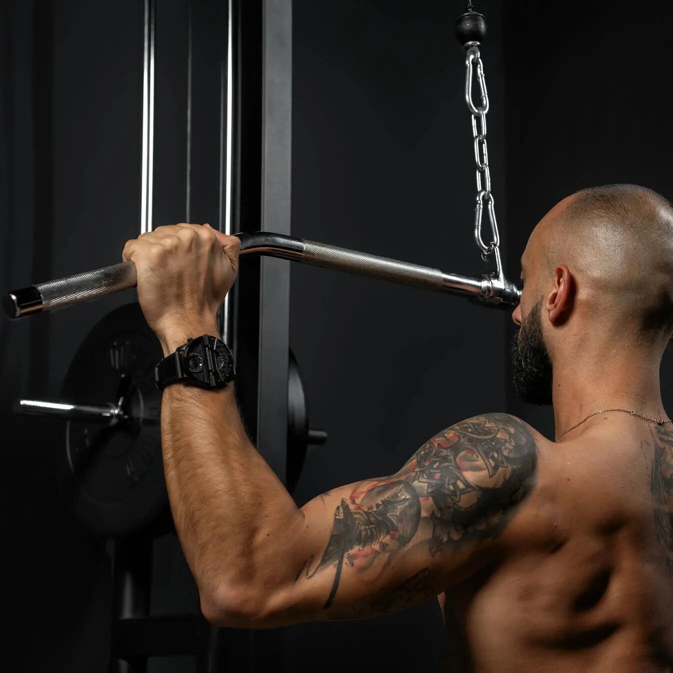 Lattrekstang - Handgreep - 118 cm  - Lat Bar 2/7