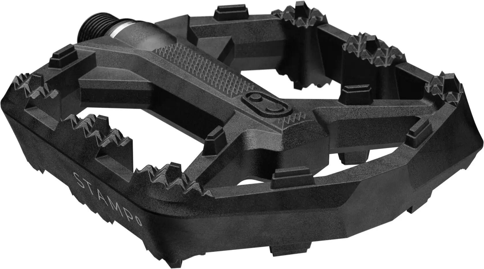 Coppia di pedali piatti Crankbrothers Stamp 0 Composite neri 3/4