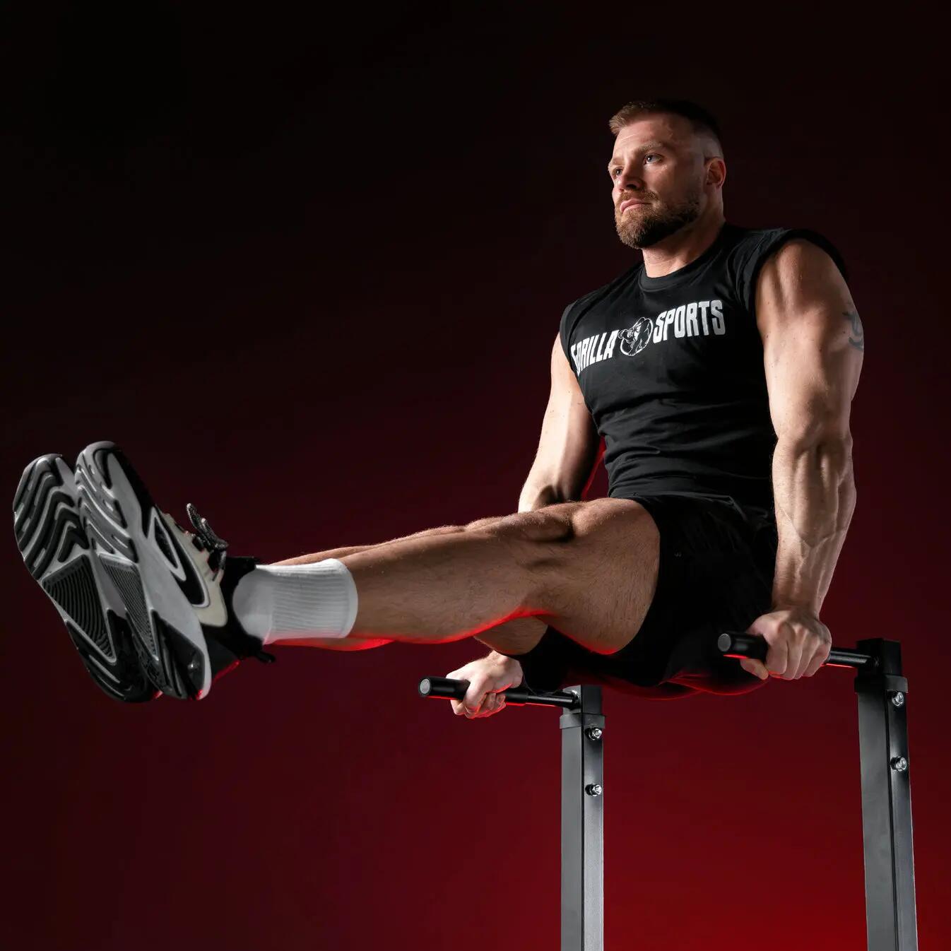 Dip Station - Zwart - Krachtstation - Belastbaar tot 150 kg 5/7