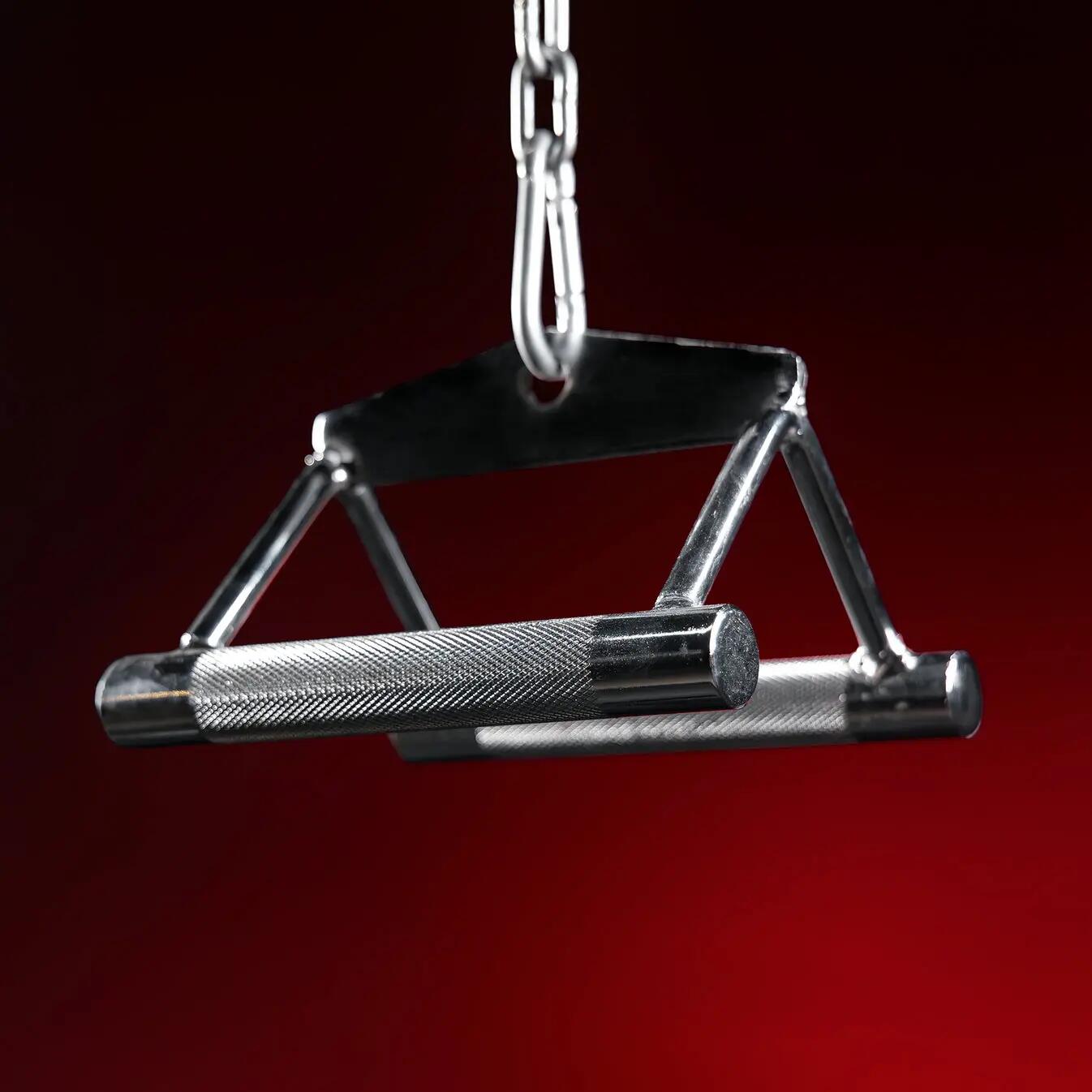 TRIANGLE DE TRACTION AVEC POIGNÉE RENFORCÉE | ACCESSOIRE MUSCULATION 4/7