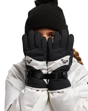 Gants techniques de snowboard/ski Gris Fille