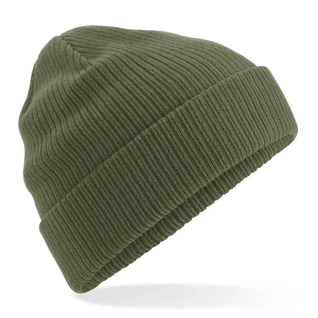 Bonnet en coton biologique - Olive Green - One Size