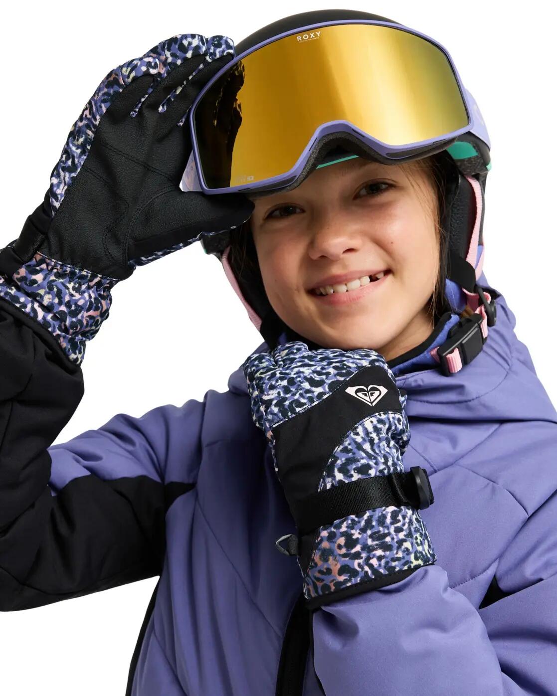 Gants techniques de snowboard/ski Violet Fille 2/4