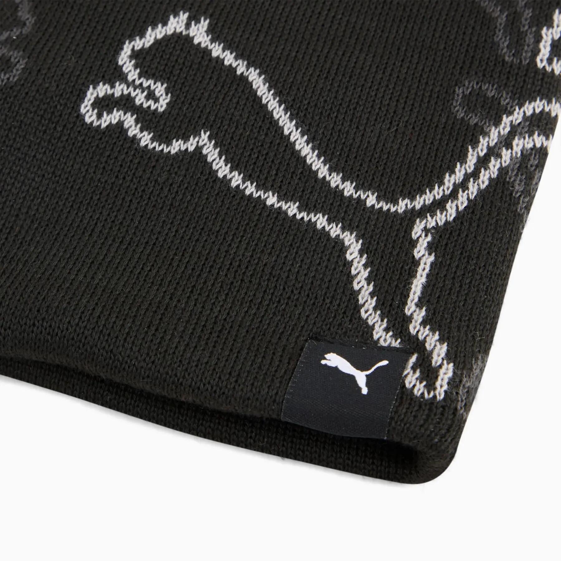 Czapka zimowa unisex Puma CAT GRAPHIC MID CROWN czarna 02638101 3/4