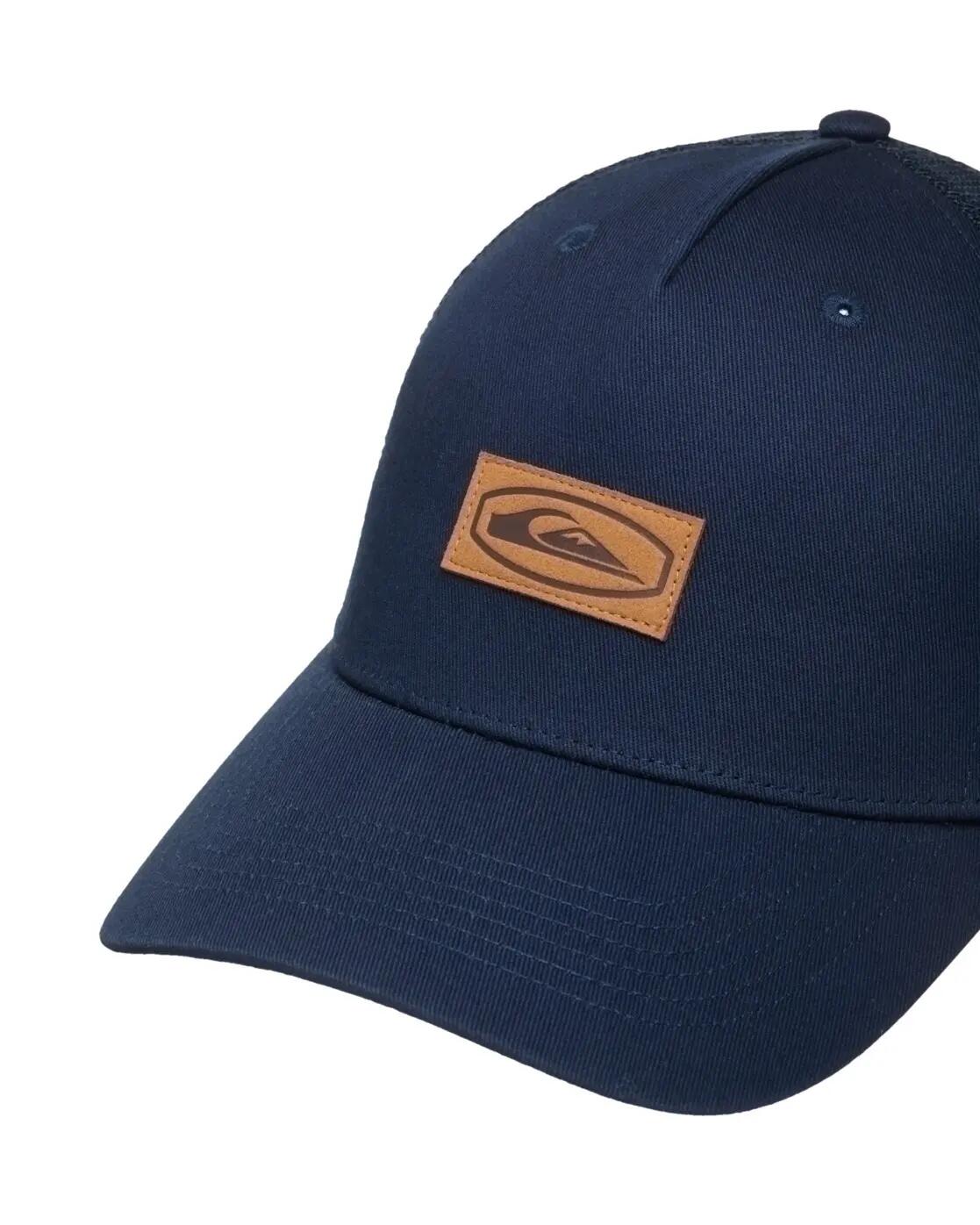Casquette trucker DECADES COTTON PATCH Bleu Homme 3/4