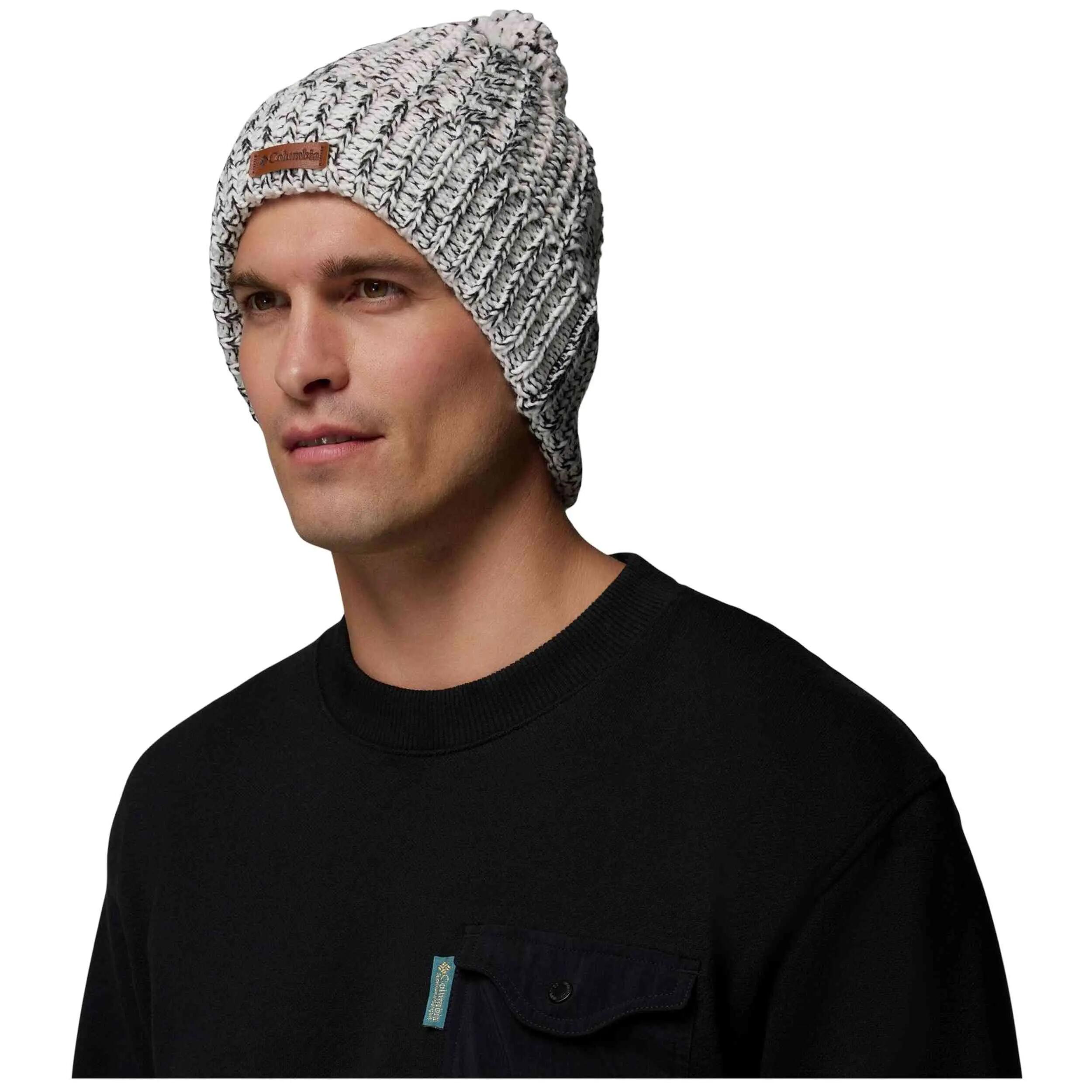Cappello Columbia modello Gorro Columbia Cozy Ridge blanco negro per unisex 3/5