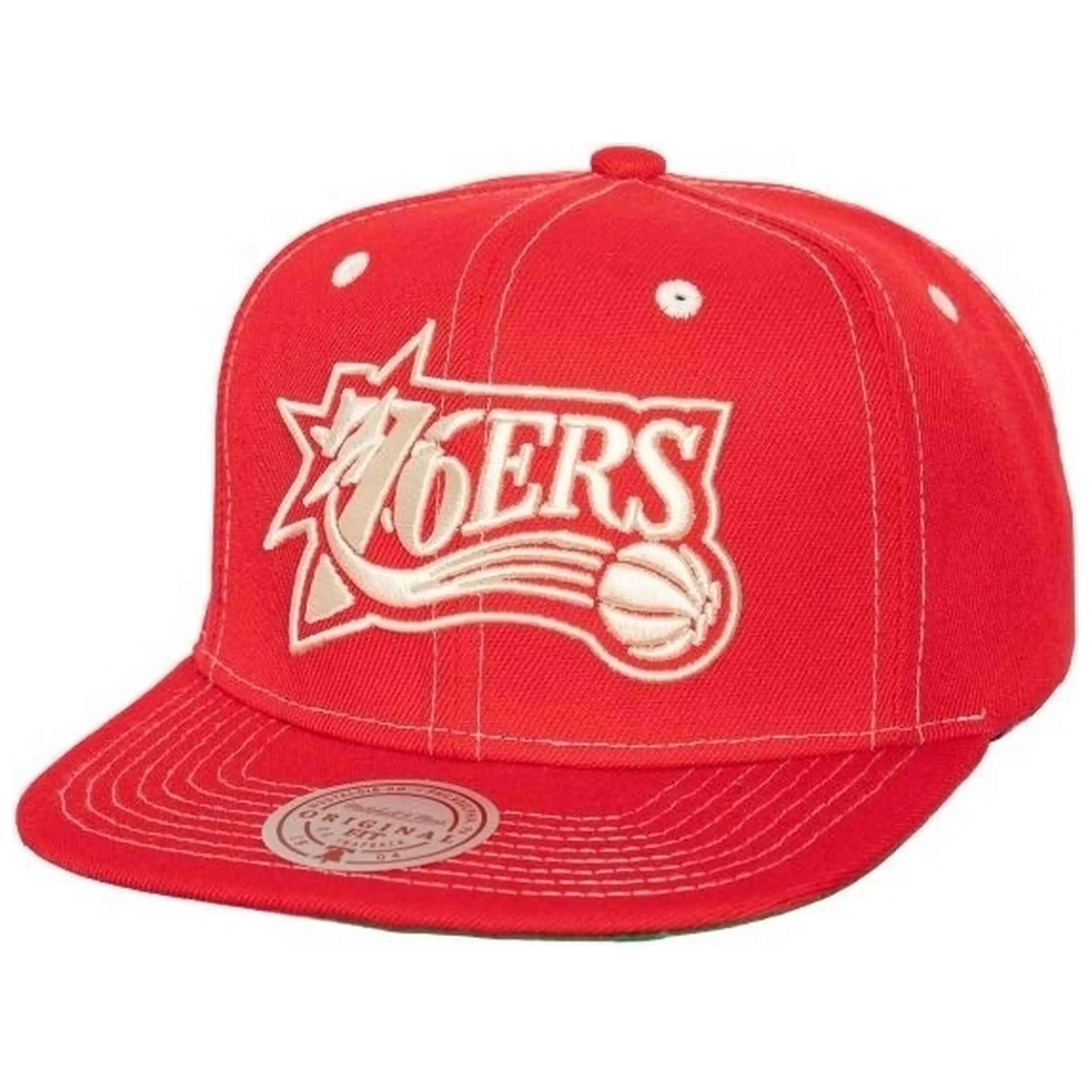Casquette Mitchell & ness modèle Philadelphia 76ers NBA Contrast Na pour unisexe 2/3