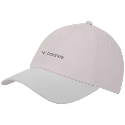 Pet new balance model gorra new balance 6 panel linear logo blanco p voor unisex