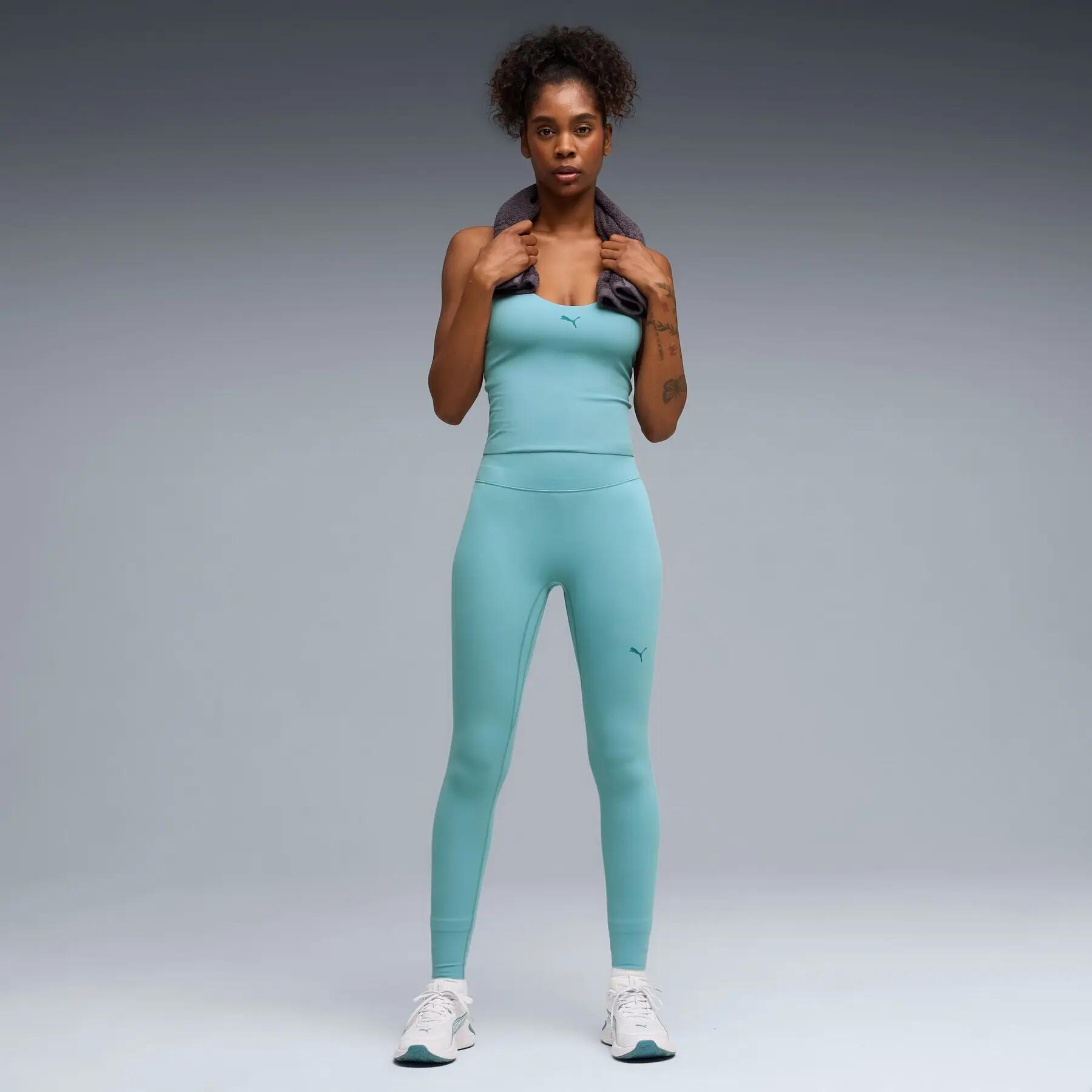 Legginsy treningowe damskie Puma SHAPELUXE HW 7/8 niebieskie 52746346 r L 5/5