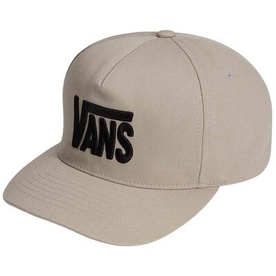 Pet vans model stretch logo snapback oatmeal voor unisex