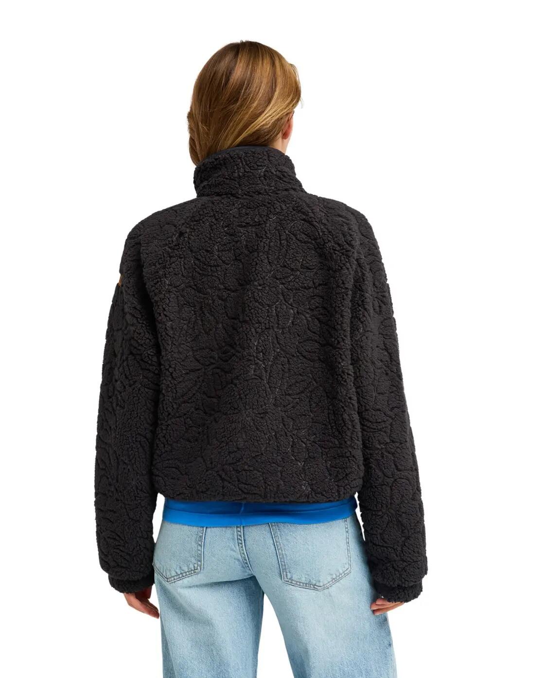 Relaxed Fit Zip-Sweater BLURRY CLOUD Schwarz Dames 2/4