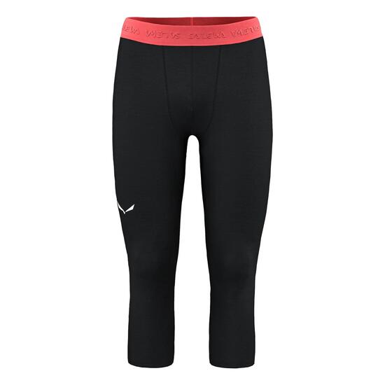Calça legging masculina Salewa CRISTALLO WARM 3/4 preta r S