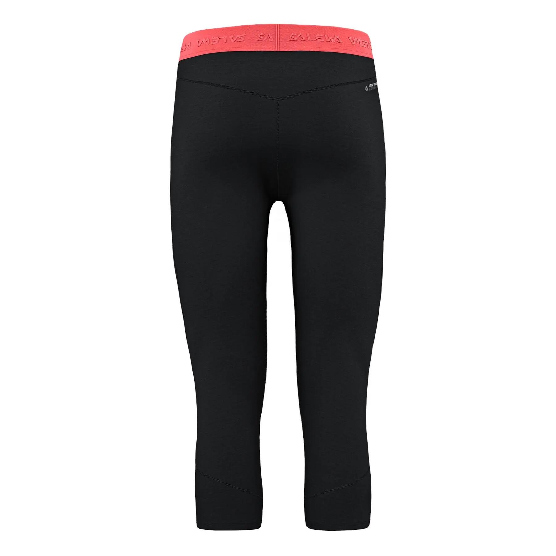 Leggings masculinas Salewa CRISTALLO WARM 3/4 pretas 00-0000028209_0911 r L 2/4